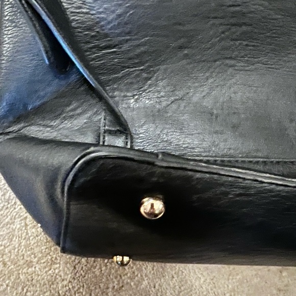 Dune London Bags Dune London Black Studded Leather Backpack Purse